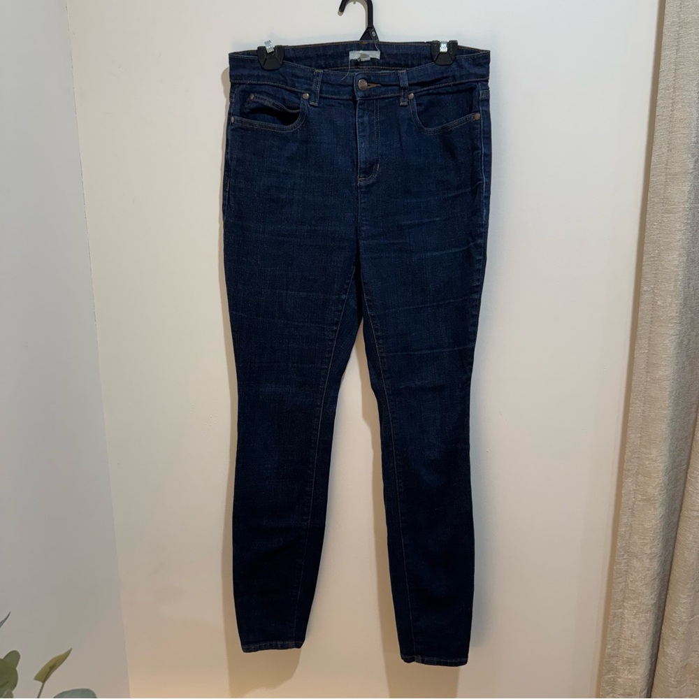 Eileen Fisher‎ Organic Cotton Skinny Jeans Dark Wash Women’s 6